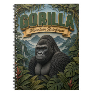 Cuaderno Gorila Montaña Selva Tropical POPCUT