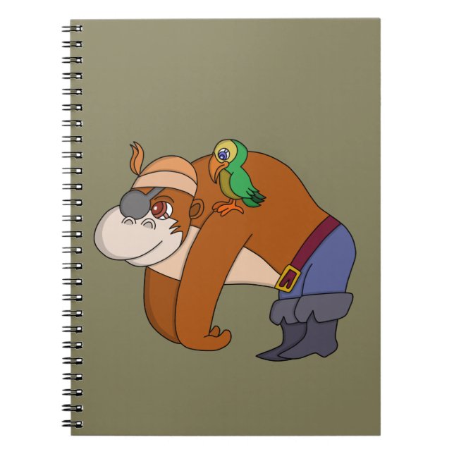 Cuaderno Gorila pirata (Frente)