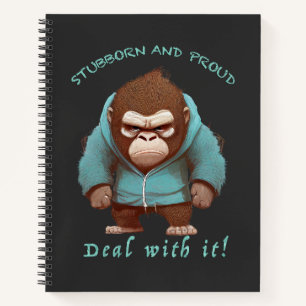 Cuaderno Gorila Stubborn Lidia Con Esto Es Agradable Gracio