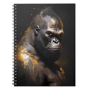 Cuaderno Gorilla Ape Retrato Animal Naturaleza Wildlife Spi