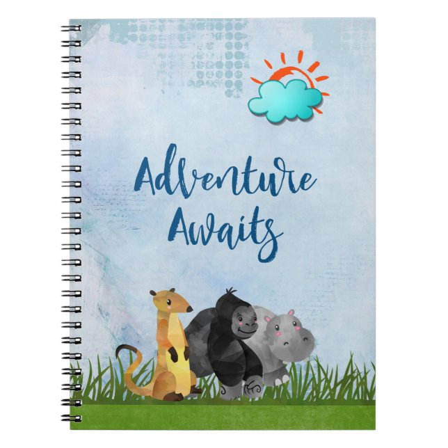 Cuaderno Gorilla Hippo y Meerkat - Aventura de aventura (Frente)