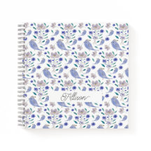 Gorra Cuadrillo Y Flor Azul