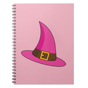 Cuaderno Gorra de bruja rosa