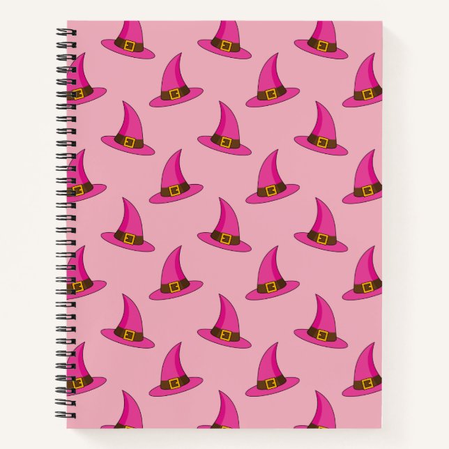 Cuaderno Gorra de bruja rosa (Anverso)