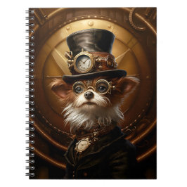 Cuaderno Gorra de Perro de Steampunk Cute Goggles 110 Perro