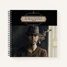 Cuaderno Gorra de tuberías de vintage Man Platto Cita Diari