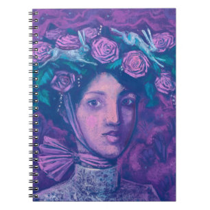 Cuaderno Gorra de verano, arte de retrato surrealista de fa