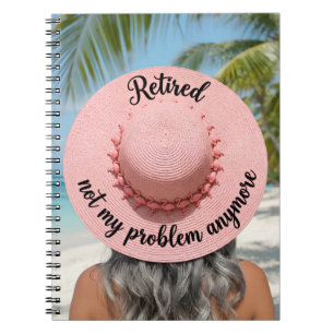 Cuaderno Gorra Jubilada No Es Mi Problema Más Playa Tropica