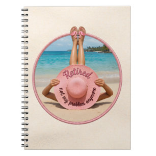 Cuaderno Gorra Jubilada No Es Mi Problema Más Playa Tropica