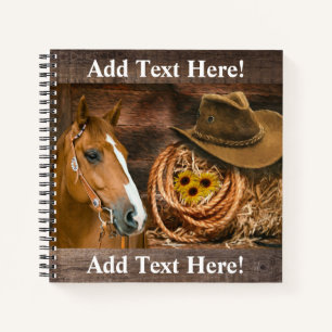 Cuaderno Gorra Lasso Sunflowers de Cowboy Occidental