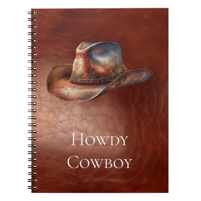 Cuaderno Gorra Rustic Brown Cowboy (Frente)