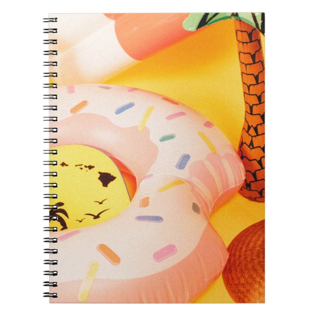 Cuaderno Gorra solar pardo cerca del flotador (Frente)