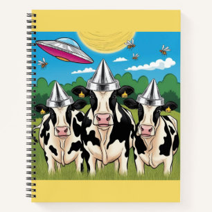 Cuaderno Gorras de Relieve metalizado de tinte de vacas ext