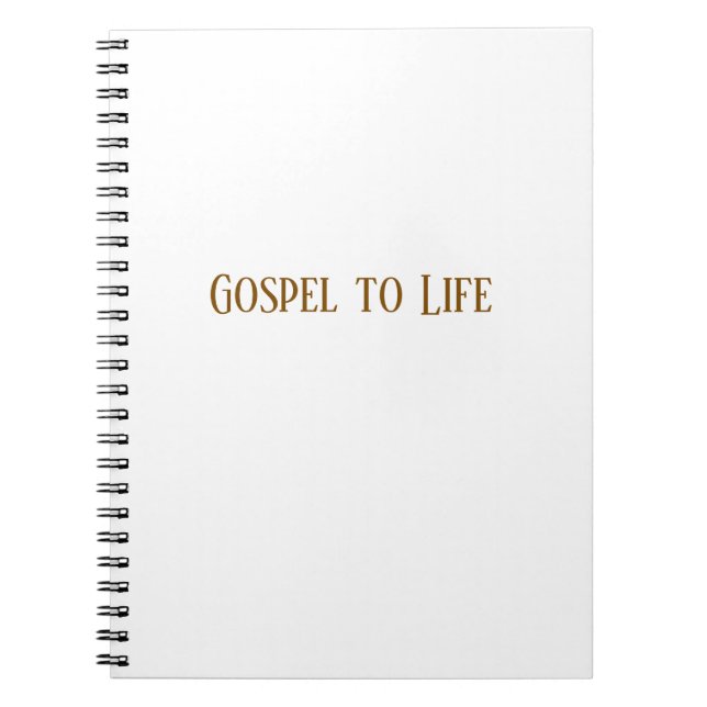 Cuaderno Gospel to Life Notebook (Frente)
