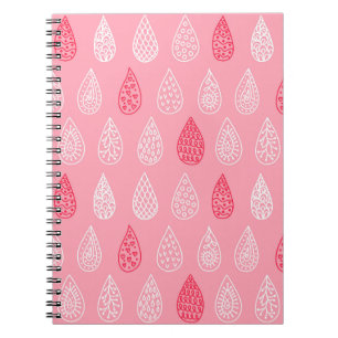 Cuaderno Gotas de agua de Doodle: patrón de cosecha