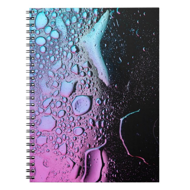Cuaderno Gotas de agua en el panel de vidrio (Frente)