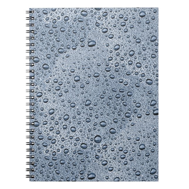 Cuaderno Gotas de agua gris de cañón (Frente)