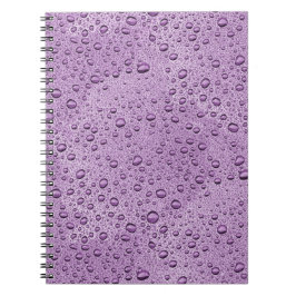 Cuaderno Gotas de agua morada