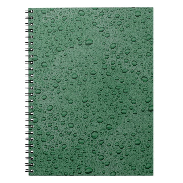 Cuaderno Gotas de agua verde (Frente)
