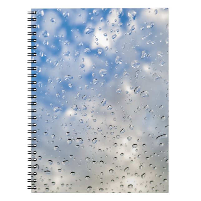 Cuaderno Gotas De Lluvia En La Ventana (Frente)