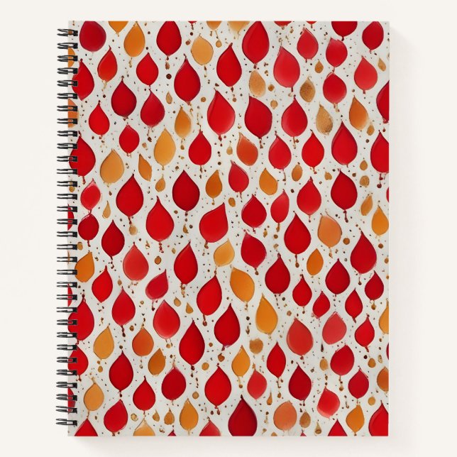 Cuaderno Gotas de Oro y Fuego (Anverso)