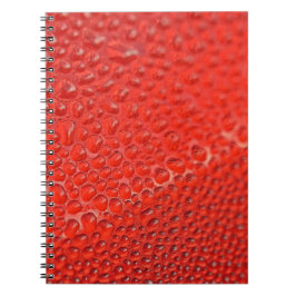 Cuaderno Gotas rojas en vidrio
