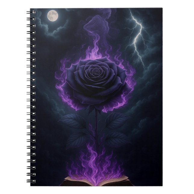 Cuaderno Goth Flame Rose (Frente)