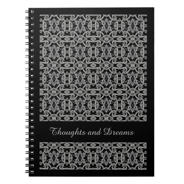 Cuaderno GOTHIC 6.5x8.75 portátil espiral / negro (Frente)