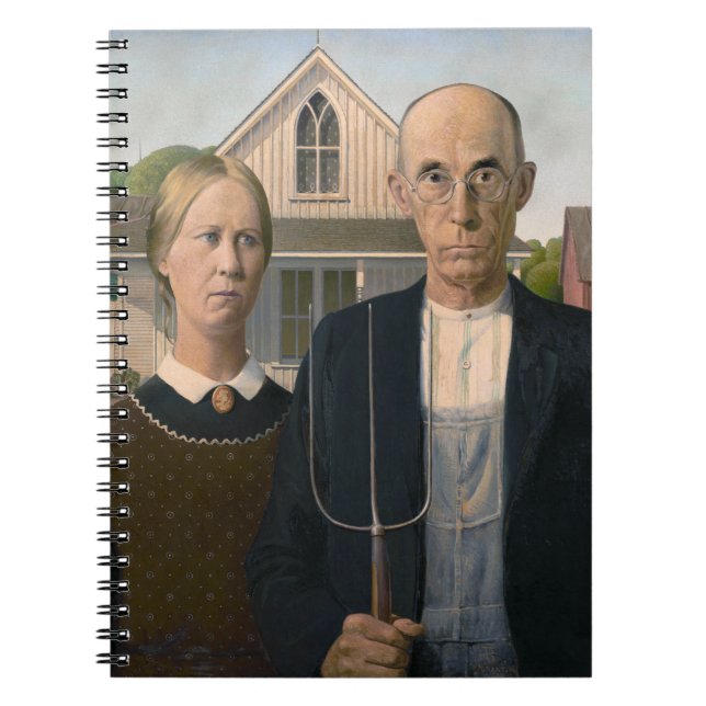 Cuaderno Gótico Americano: Pobre agricultor rural (Frente)