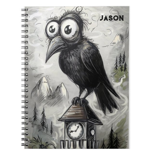 Cuaderno Gótico Black Crow Spooky (Frente)