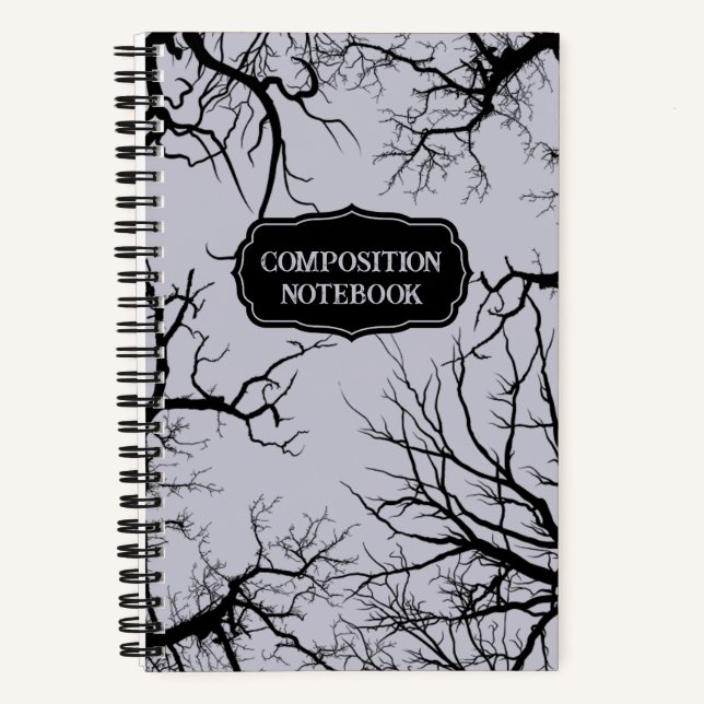 Cuaderno Gótico de ramas desnudas de fantasía (Anverso)