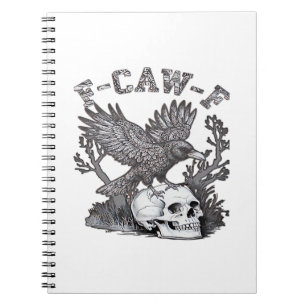 Cuaderno Gótico Divertido F-Caw-F Humor Cuervo Esencial Ret