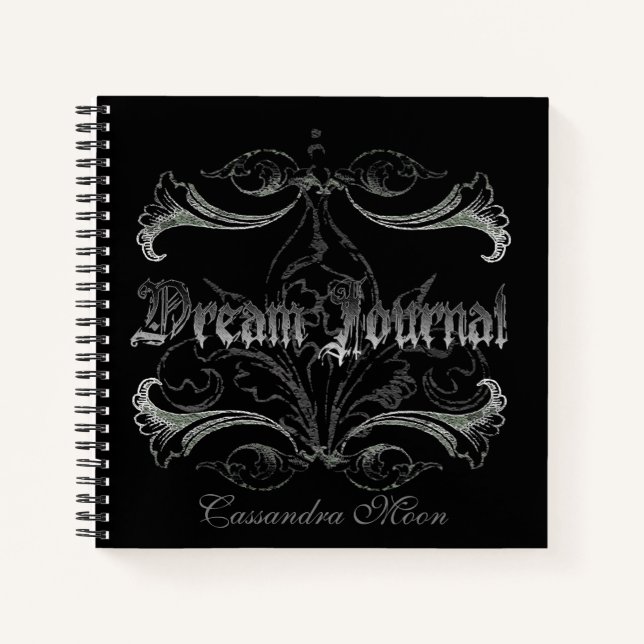 Cuaderno Gótico Dream Journal Personalizado (Anverso)