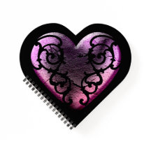 Gótico Filigré Corazón Rosa