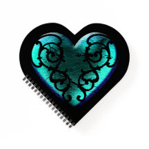 Gótico filigrí Ice Blue Heart
