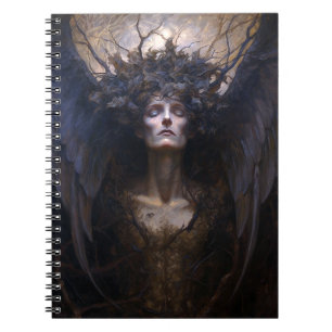 Cuaderno Gótico gótico oscuro ángel arte de fantasía