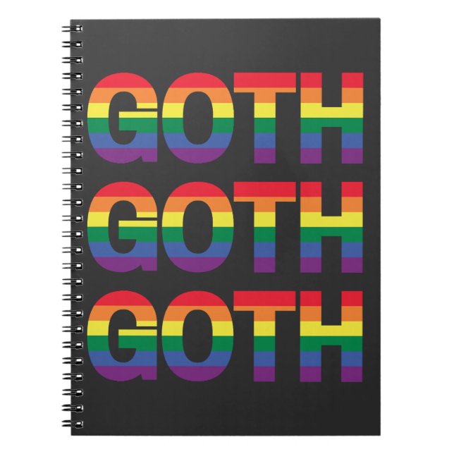 Cuaderno Gótico LGBTQ+ Regenbogen (Frente)