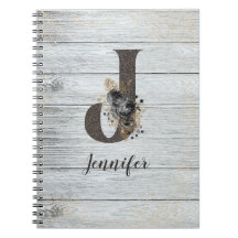 Gótico moderno monogramado Rosa negro J