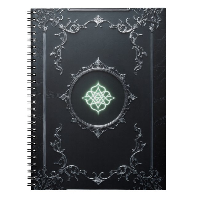 Cuaderno Gótico – Símbolo Místico Estética Oscura (Frente)