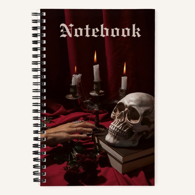 Cuaderno Gótico Skull Altar Spooky Horror Halloween (Anverso)