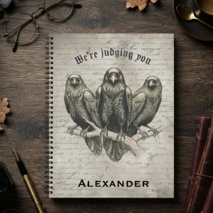 Cuaderno Gótico Vintage Ónix Cuervo