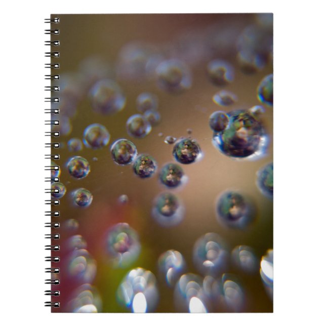 Cuaderno Gotitas de agua-agua en movimiento (Frente)