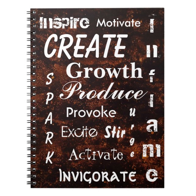 Cuaderno Grabación de bronce deslumbrante (Frente)