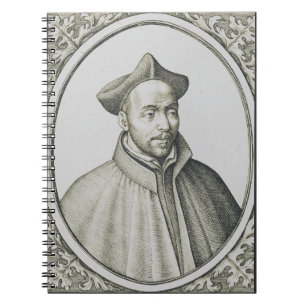 Cuaderno Grabado de San Ignacio de Loyola Arte Antiguo
