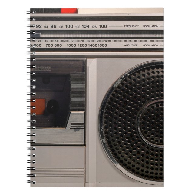 Cuaderno Grabador de audio estéreo portátil retro (Frente)