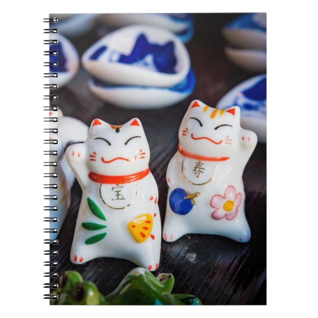 Cuaderno Grabando figuras de gatos (Frente)