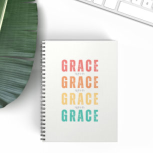 Cuaderno Grace Prayer Journal, Christian Notebook