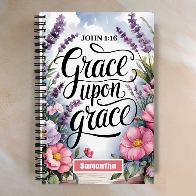 Cuaderno Grace Upon Grace Christian Women Journal (Subido por el creador)