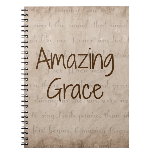 Cuaderno Gracia asombrosa (Frente)