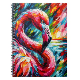 Cuaderno Gracia de flamenco radiante: arte de aves tropical